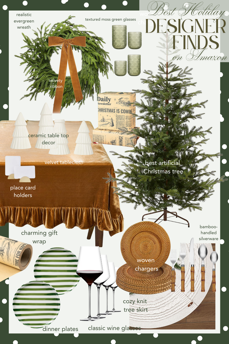 Best Designer Holiday Decor Finds on Amazon | Cozy, Classic Christmas ...