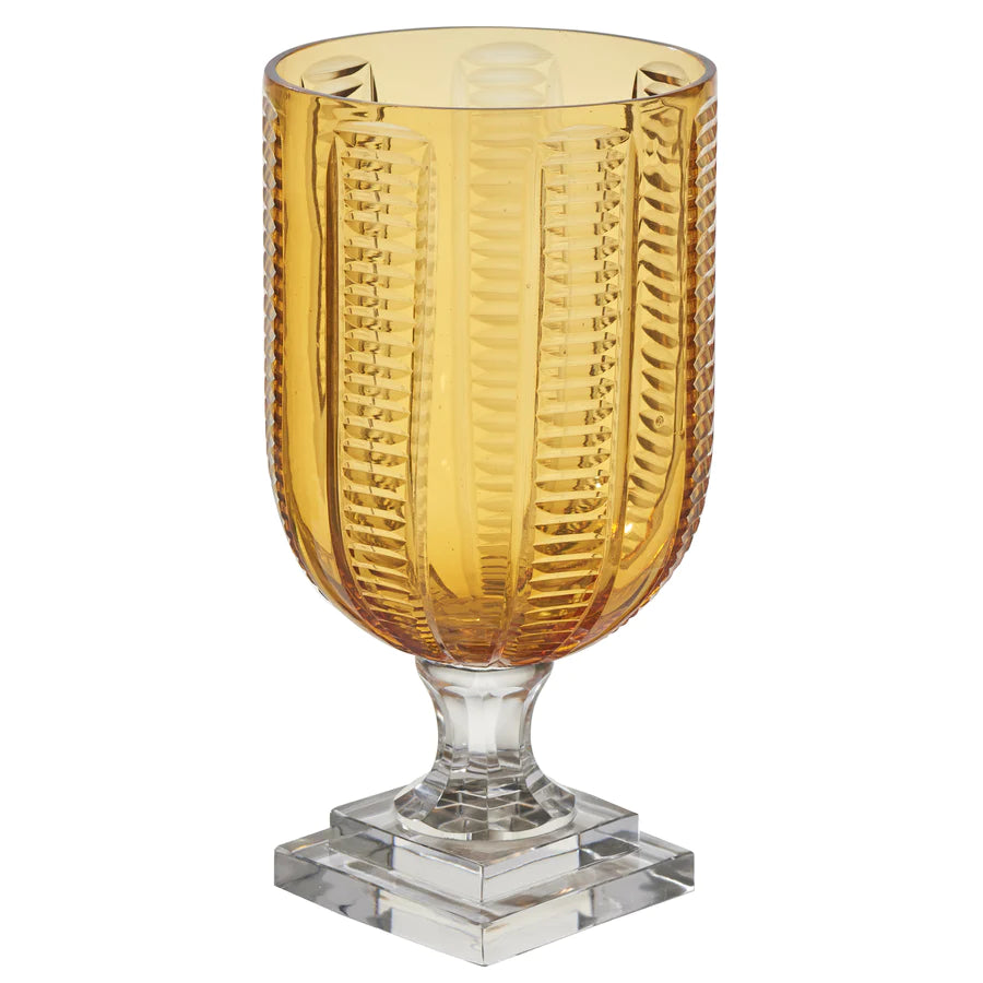 Amber Glass Hurricane - Nested Designs