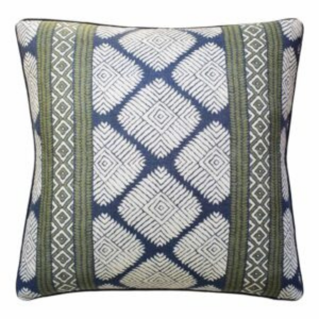 Austin Pillow in Bluestone/Green - Nest Designs