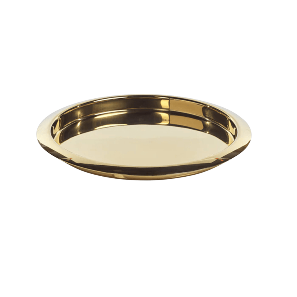 Gold Round Serving Tray - Nested Designs