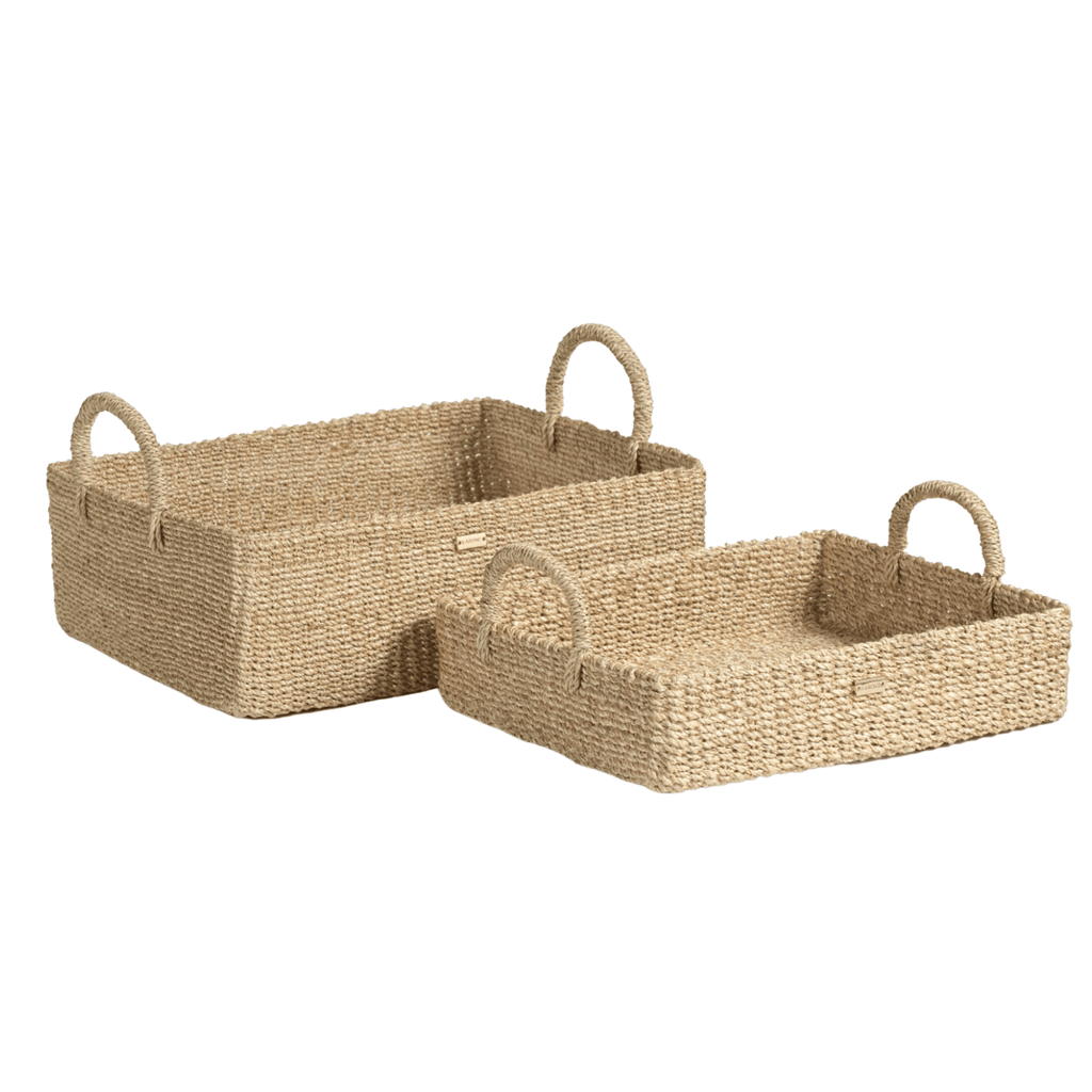 Abaca Rectangular Baskets- Large - Nested Designs