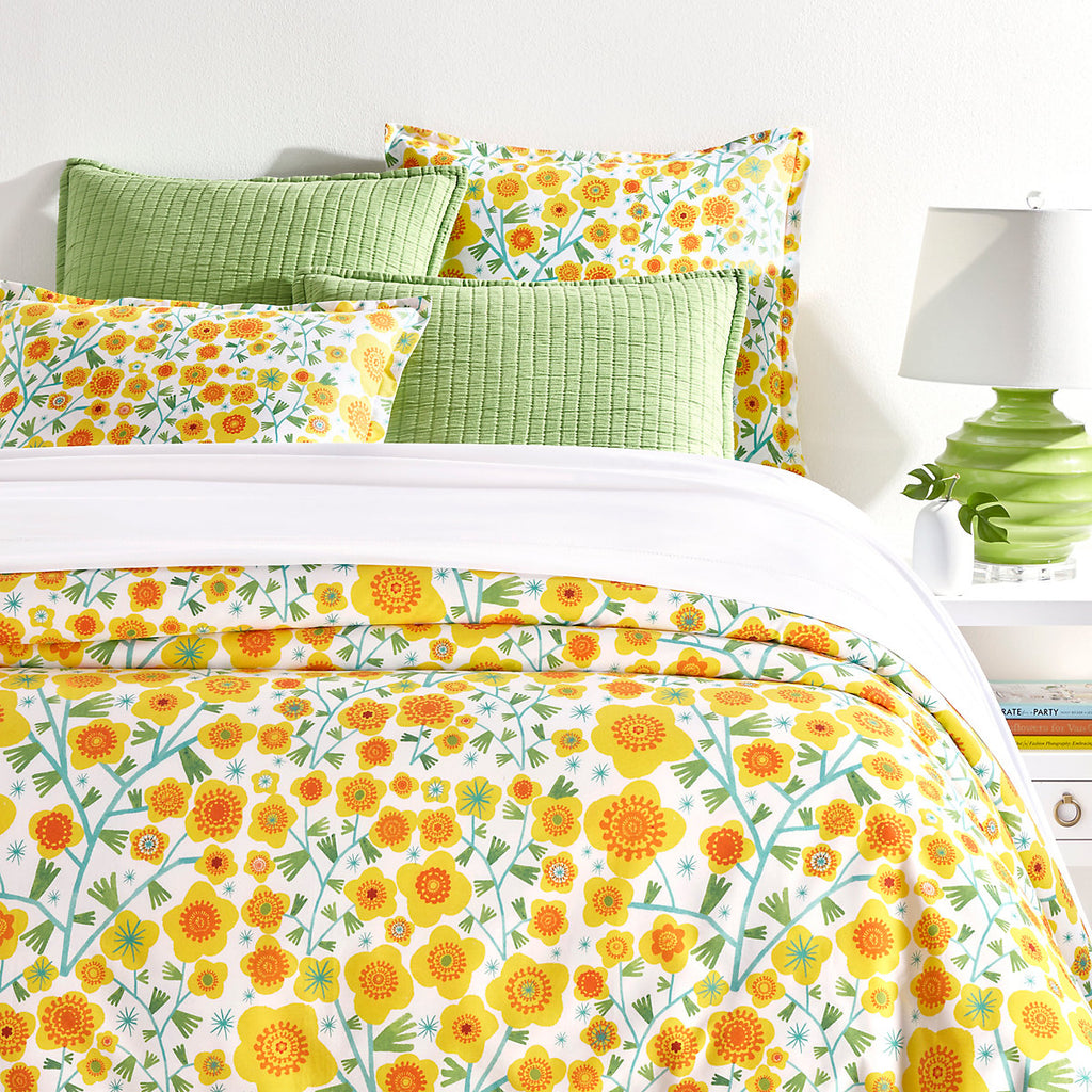Silly Sunflowers Yellow Duvet Cover - Nested Designs