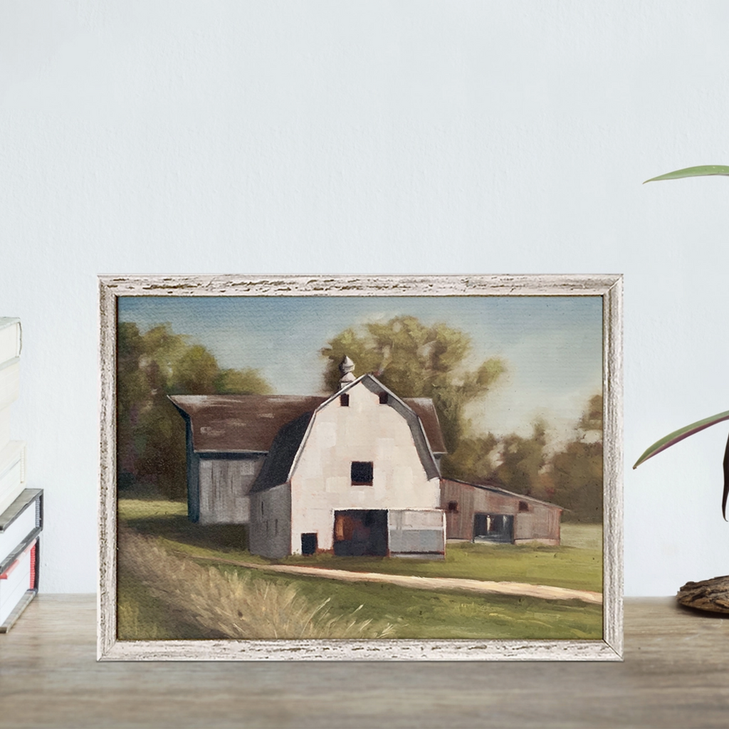 Rural Living Mini Framed Canvas - Nest