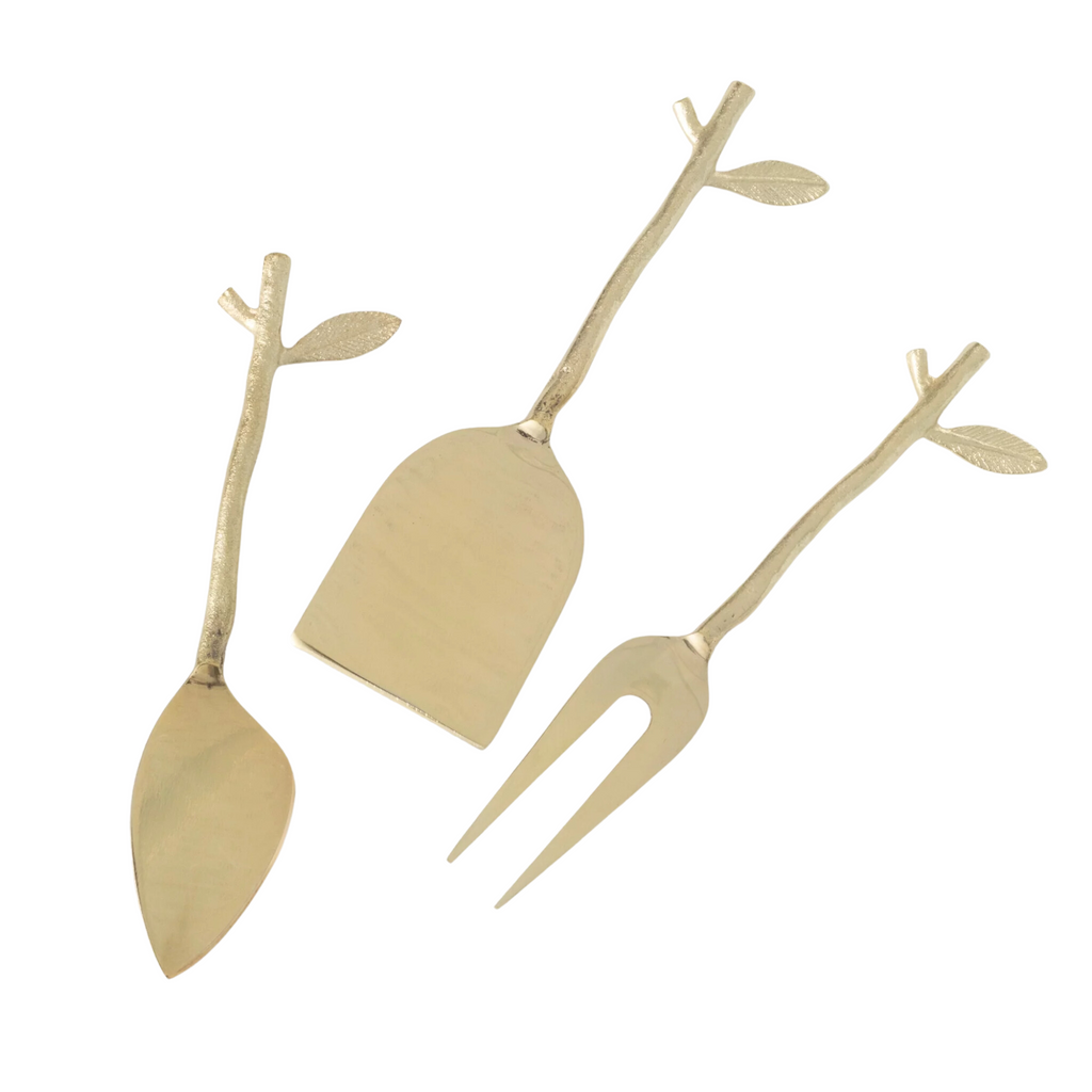 Cheese Metal Server, Set of 3 - Nested Designs