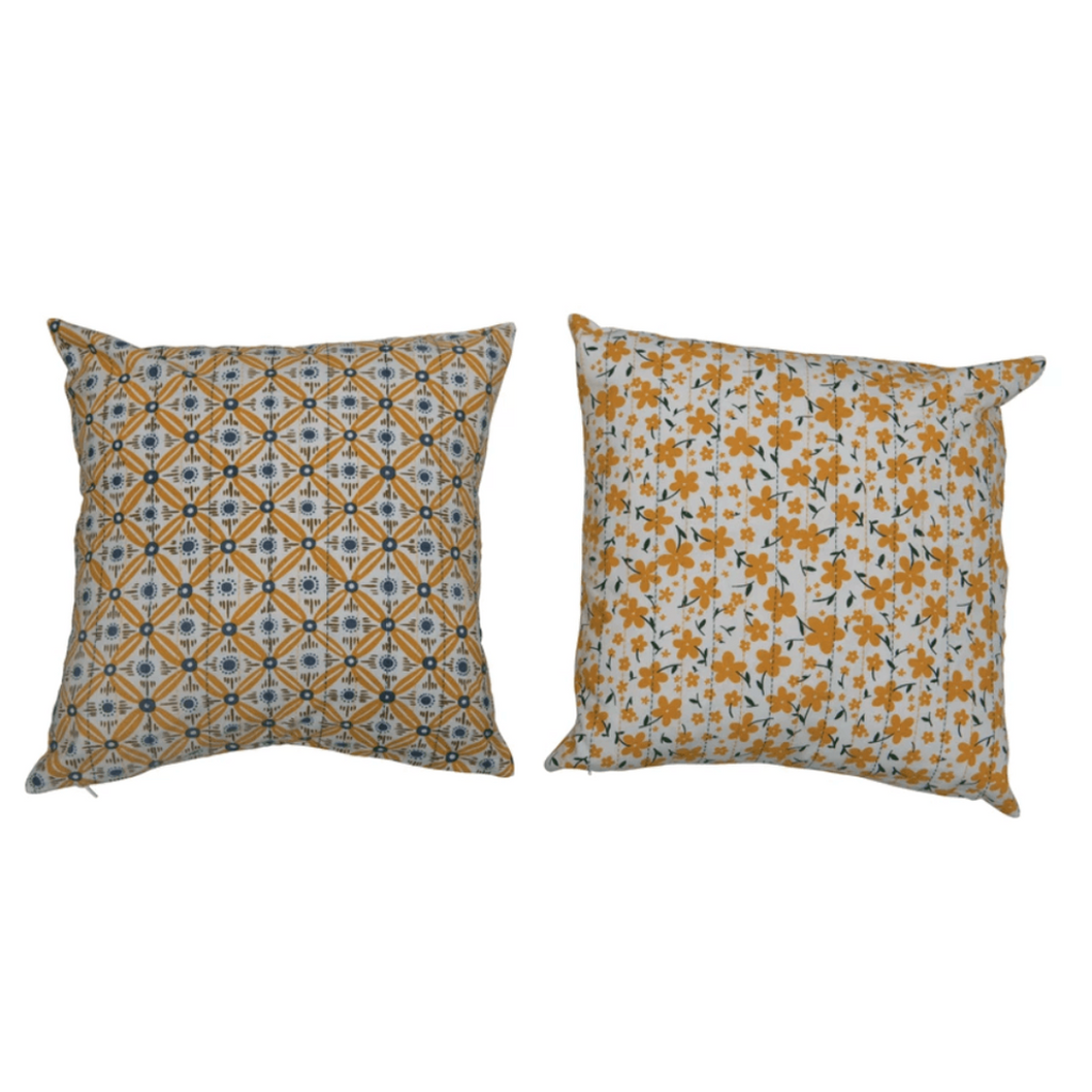 Pillow with Kantha Stitch - NESTED