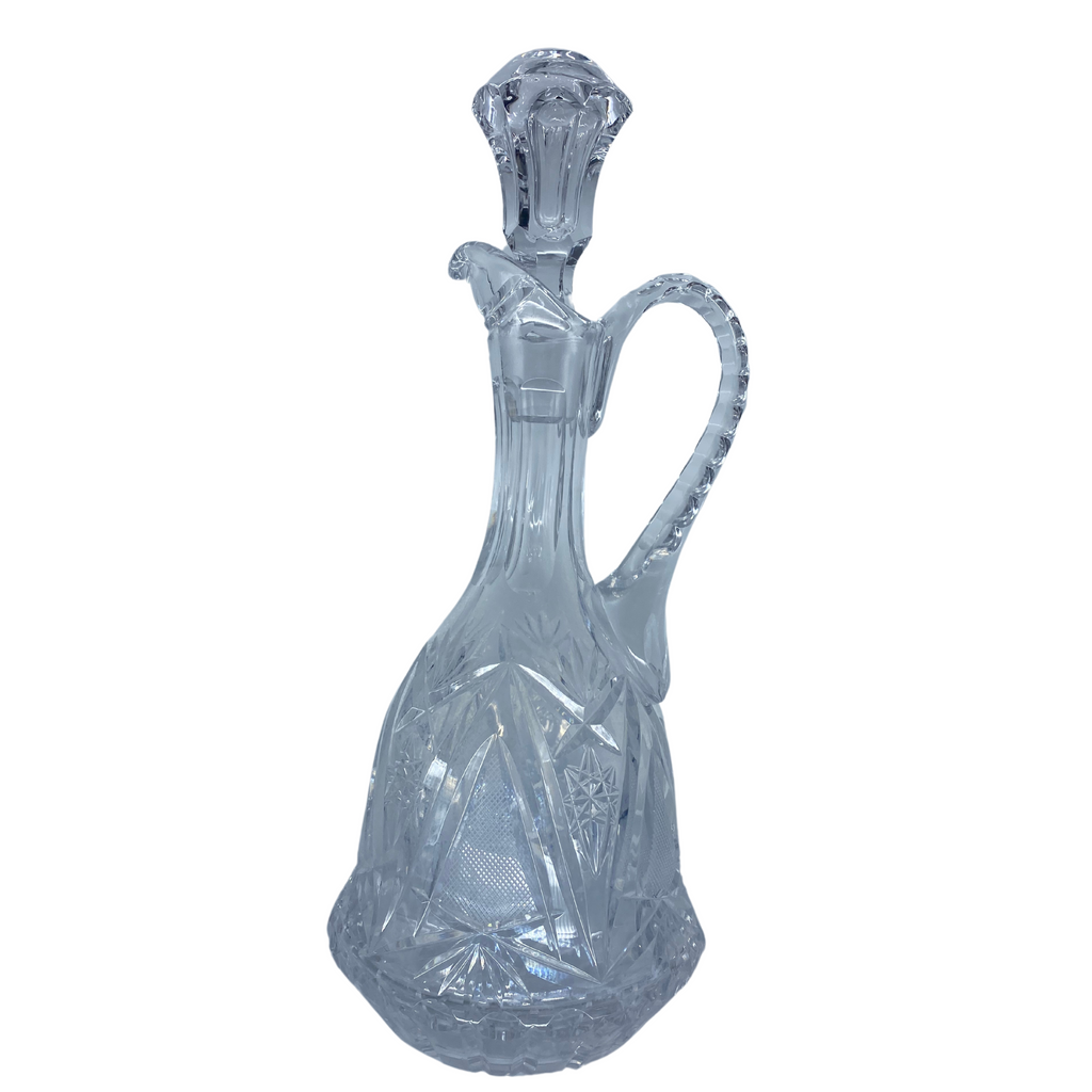 Cut Glass Decanter - Nested