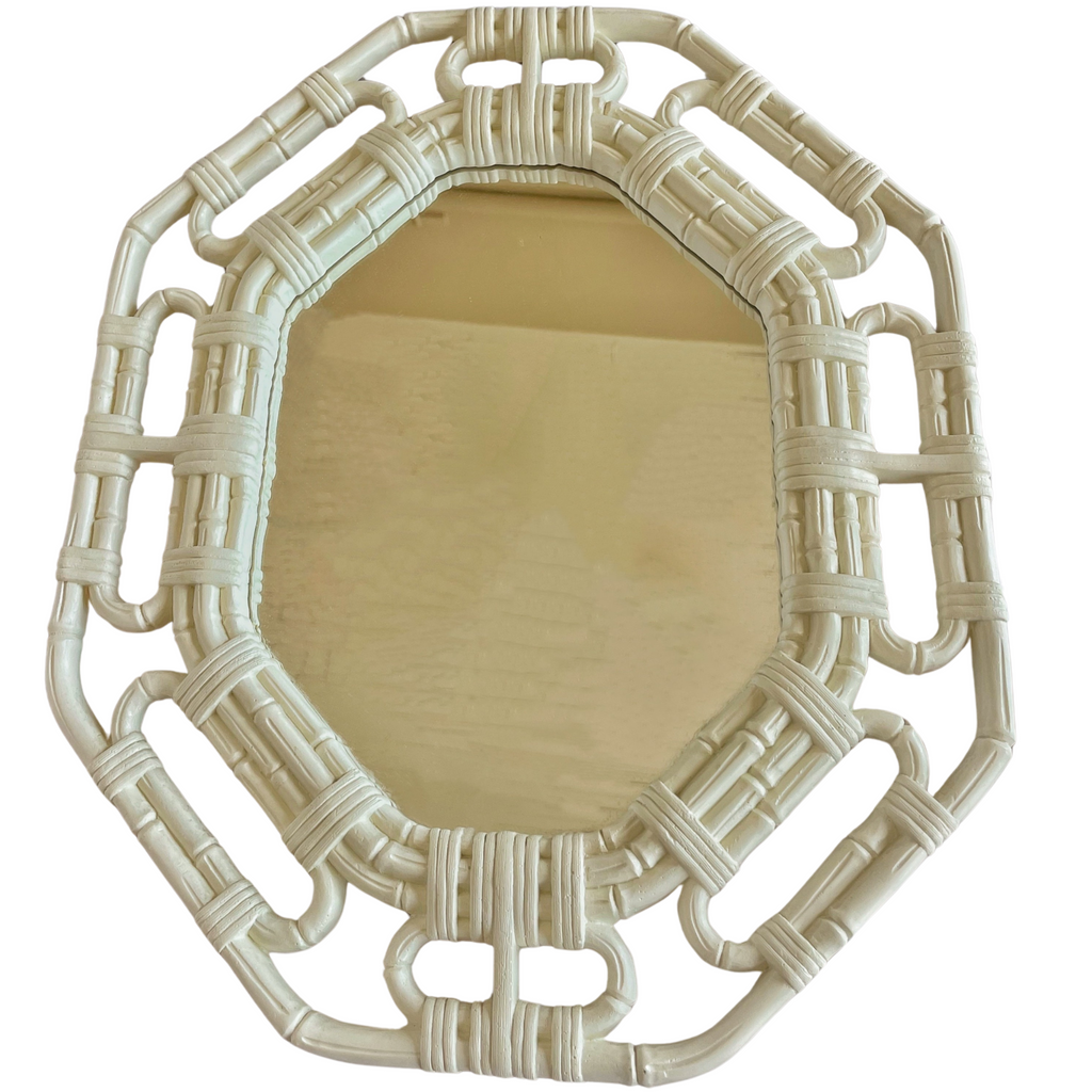 Vintage Rattan Mirror - Nested Designs