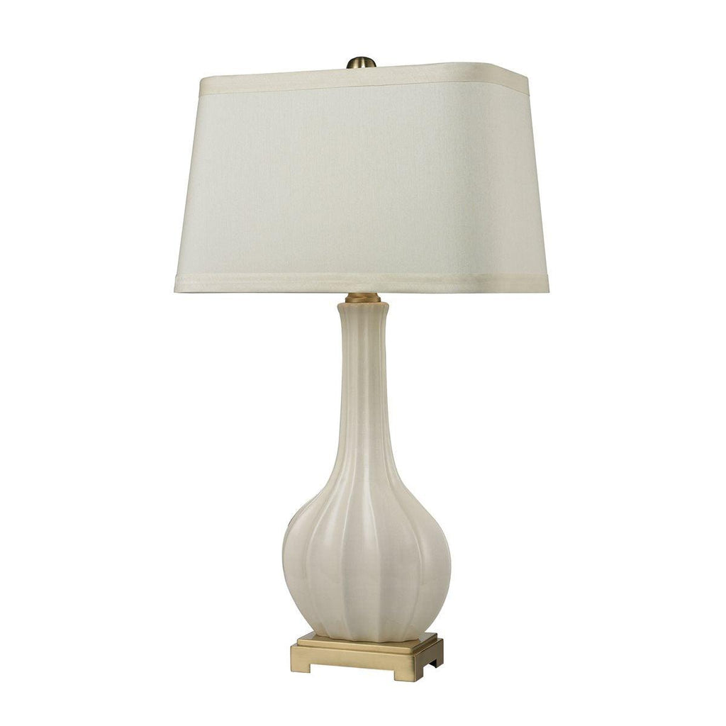 Fluted Ceramic Table Lamp - Nest Interior Design