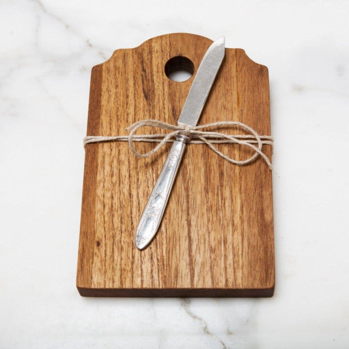 Mini Cutting Board with Vintage Silver Knife – Nest Interior Design