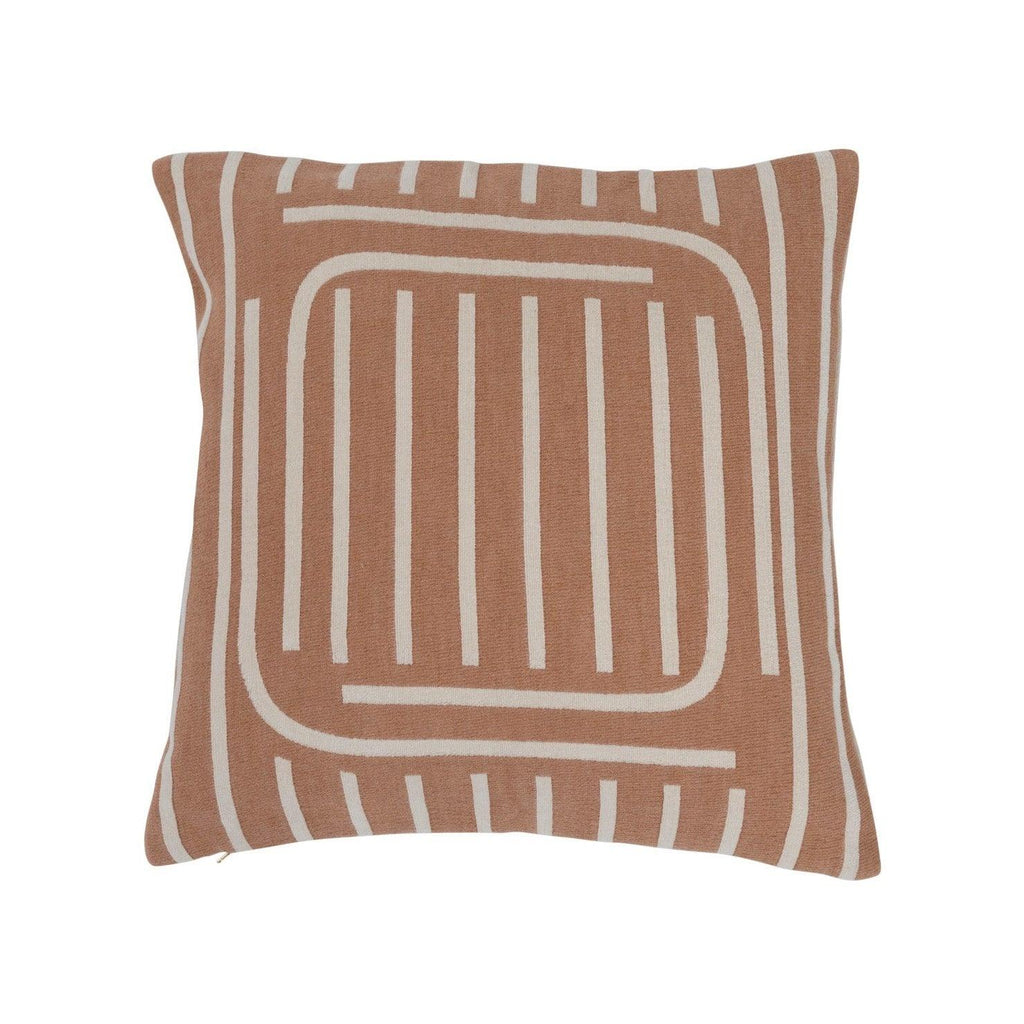 20" Coral / White Reversible Pillow - Nest Interior Design