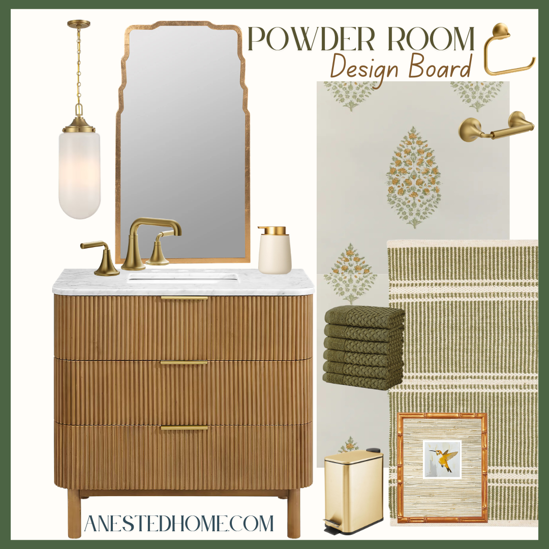 A Collected Powder Room: Designer Details That Make a Small Space Feel ...