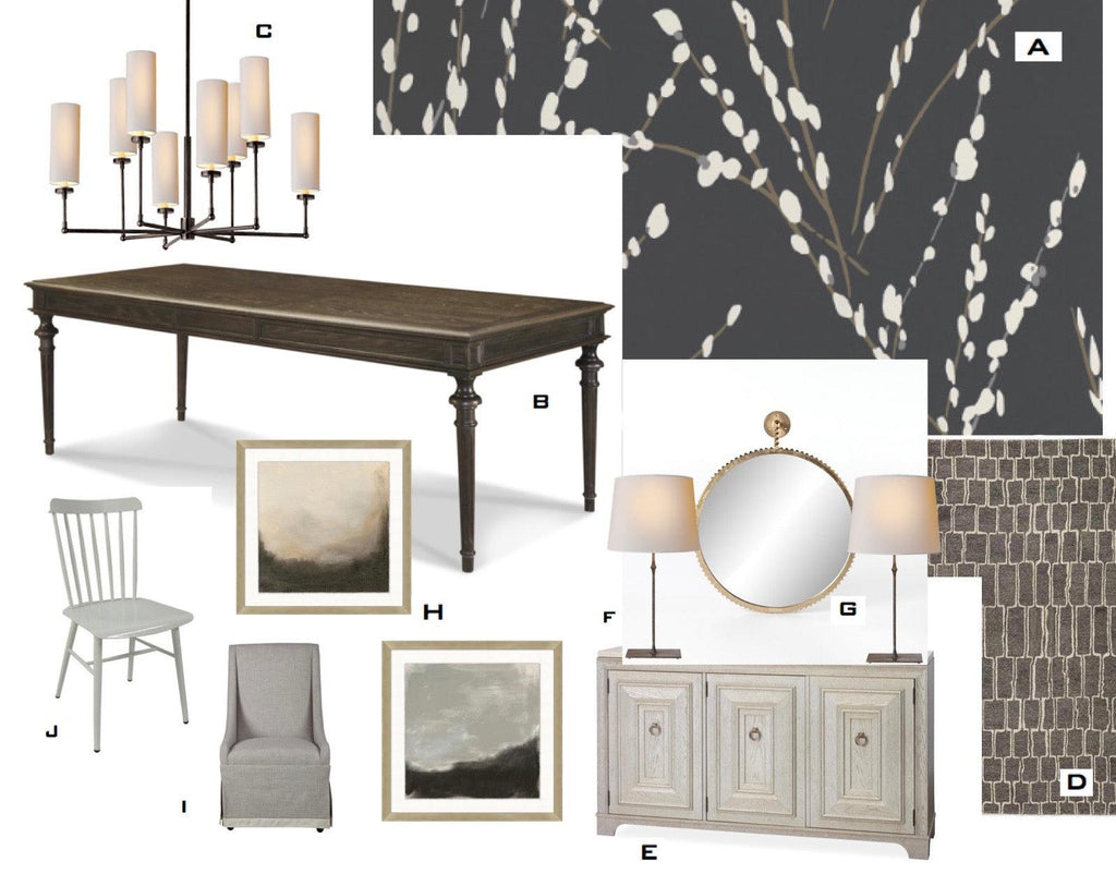 Dramatic Dining Room:  Putting It All Together Like a Pro