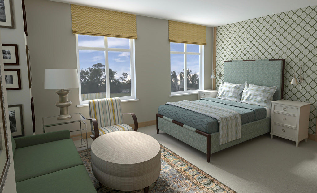 Fresh, Green Bedroom Design - Nest Interior Design