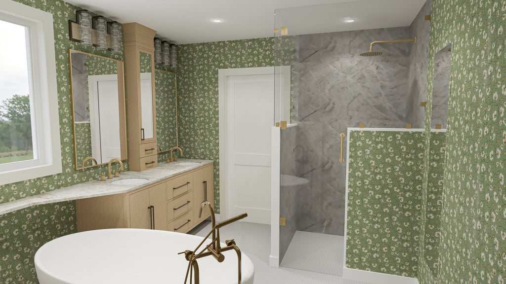 From Builder Basic to Blooming Beauty—A Bathroom That Works Hard & Wows