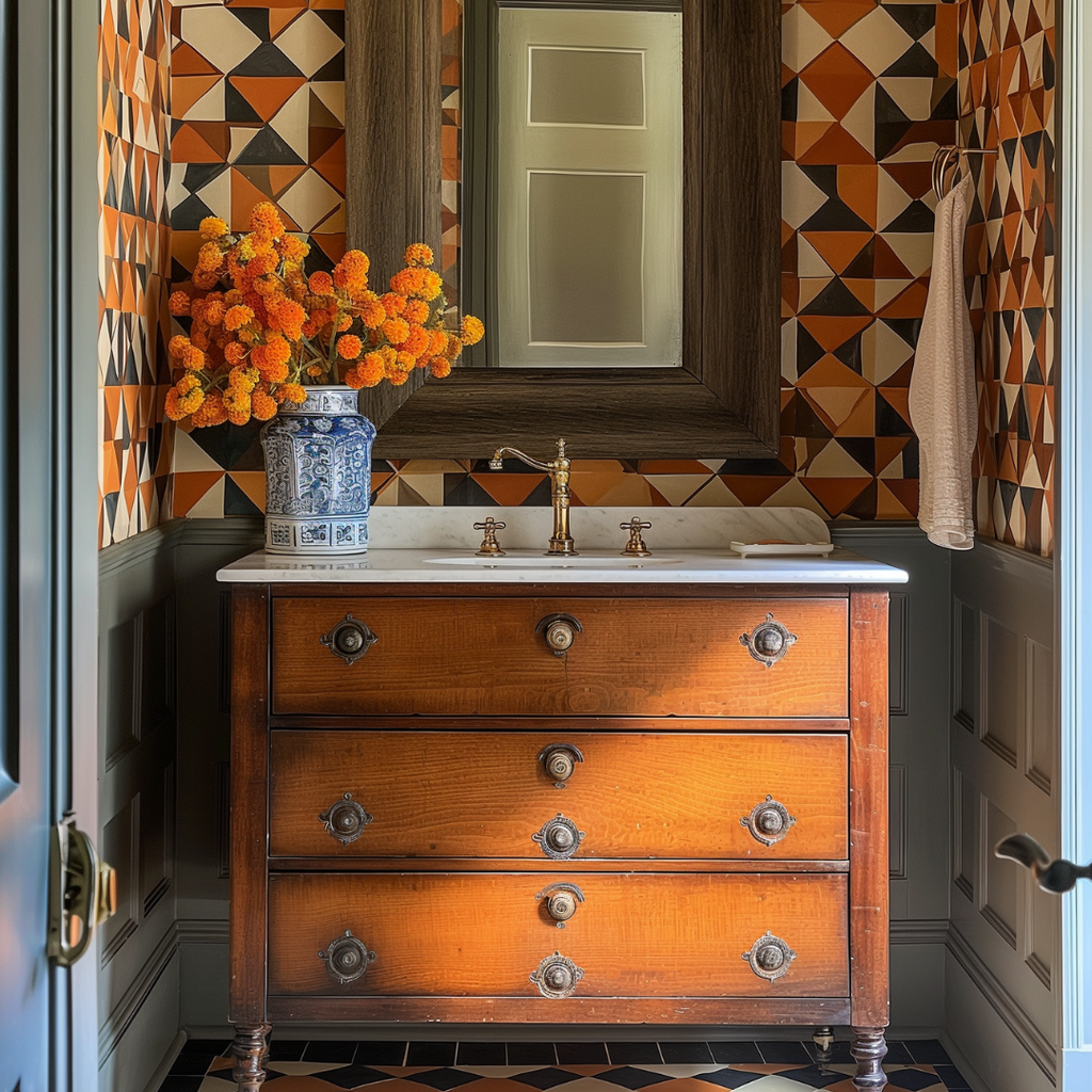 A Jewel Box Moment—Historic Powder Room, Reimagined