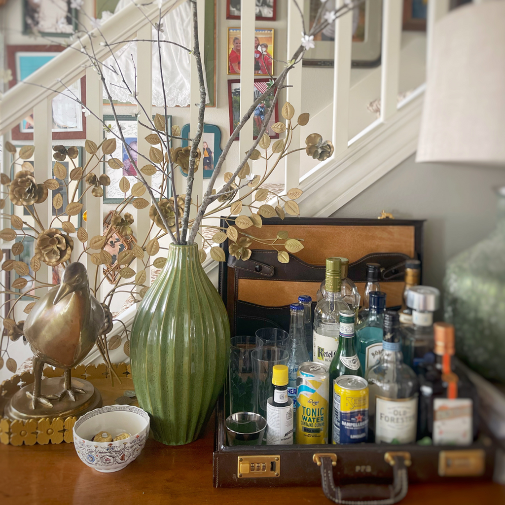 (Faux) Spring Branches Brighten an Entry