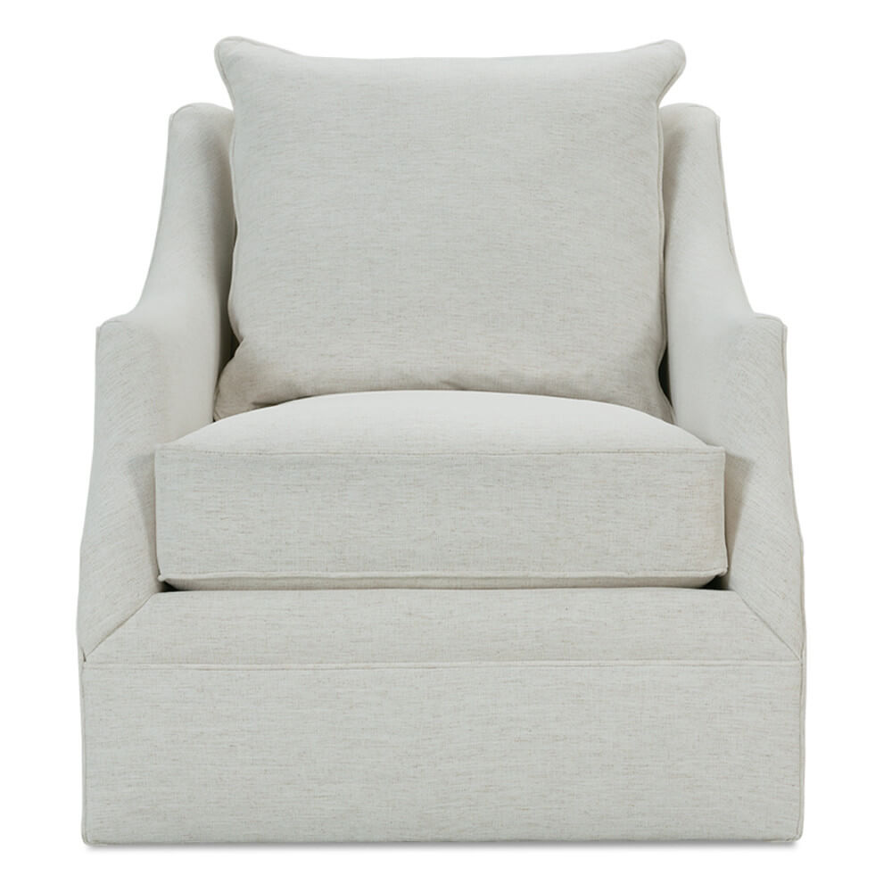 Kara Swivel Chair in Nomad Snow - Nested Designs