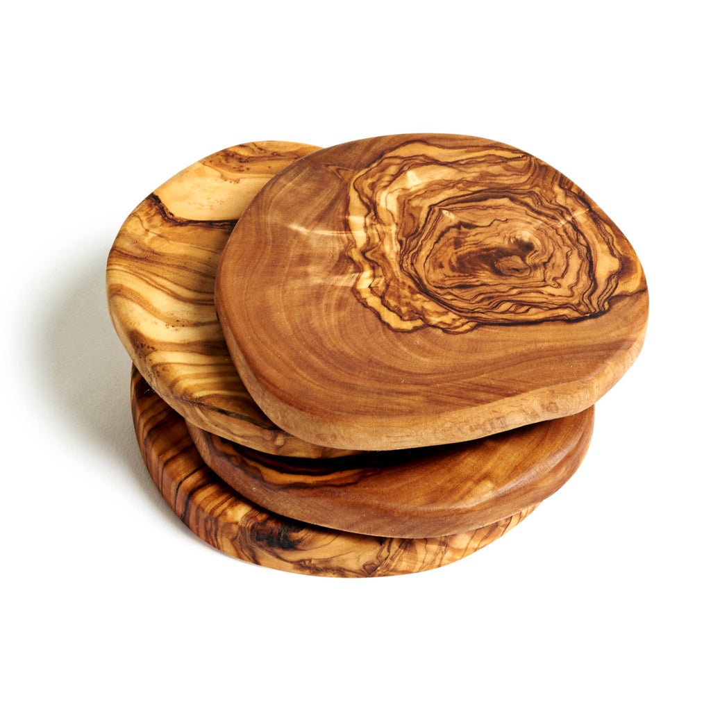 Olive Wood Coaster - Nested Designs