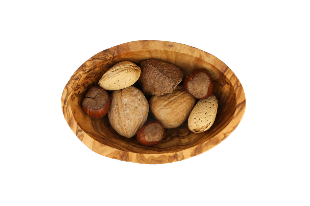 Olive Wood Oval Deep Dish - Nested Designs