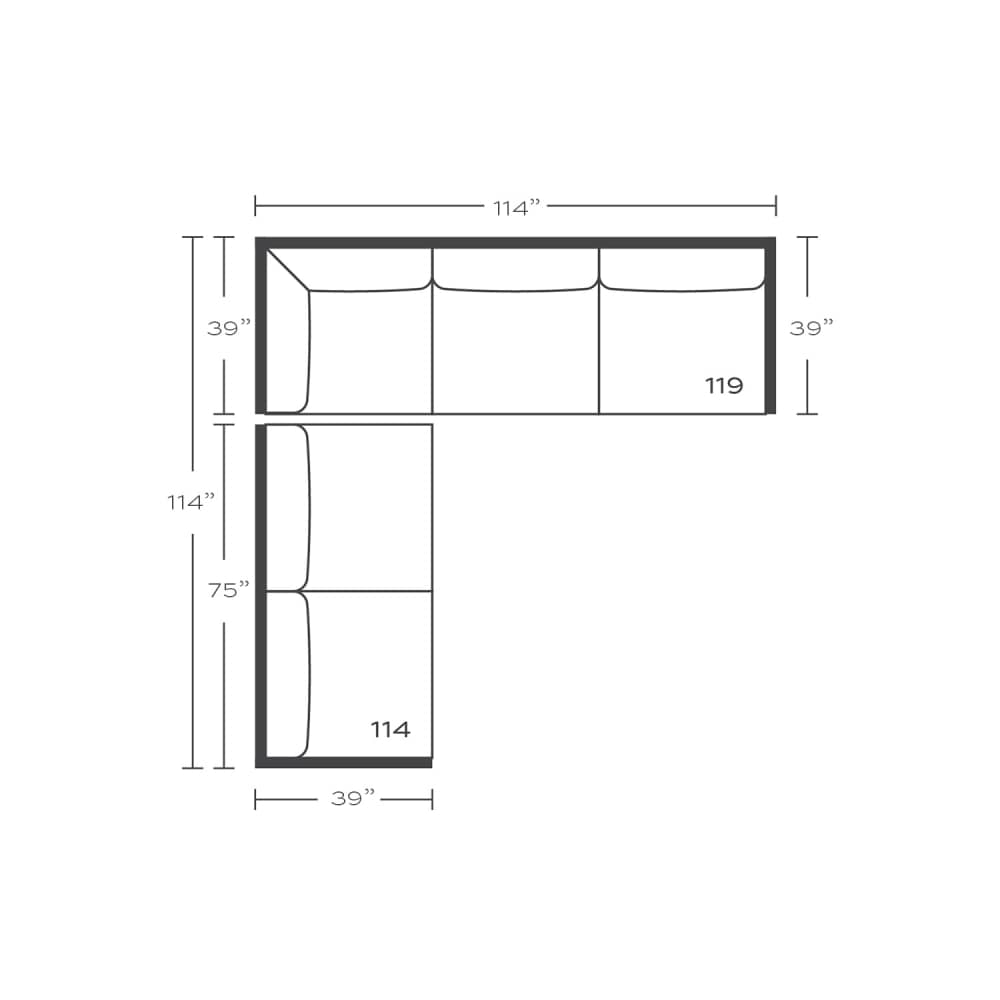 Derby Slipcovered Sectional - Nested