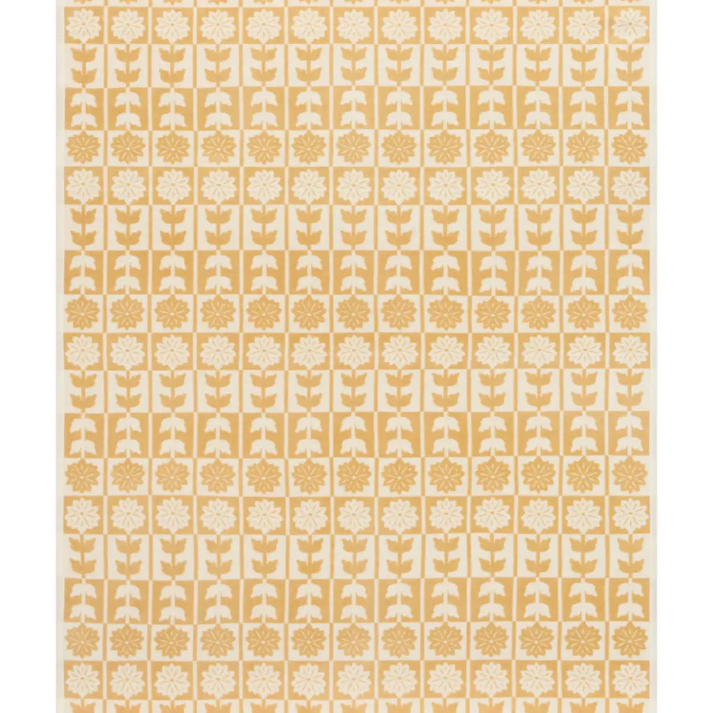 Floral Quilt Almond Blanket - Nested