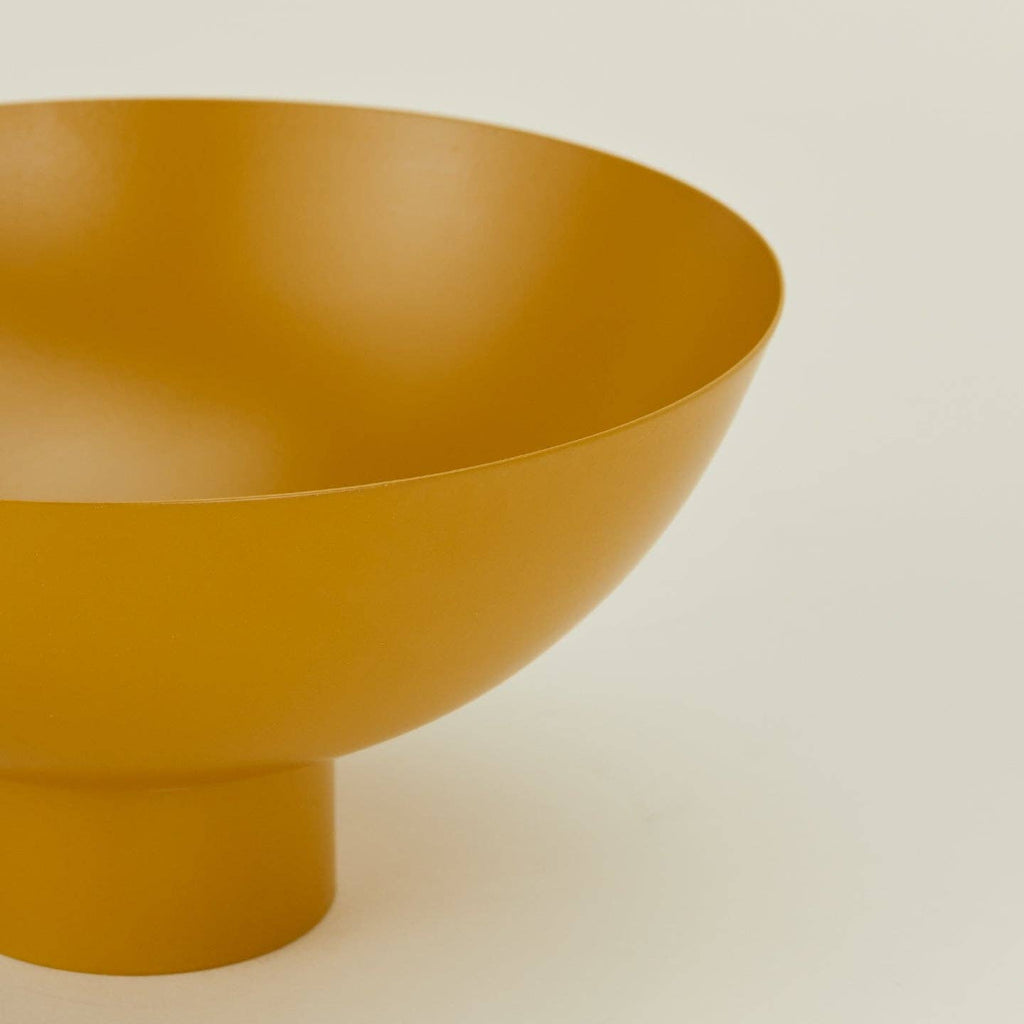 Essential Footed Bowl in Mustard - Nested