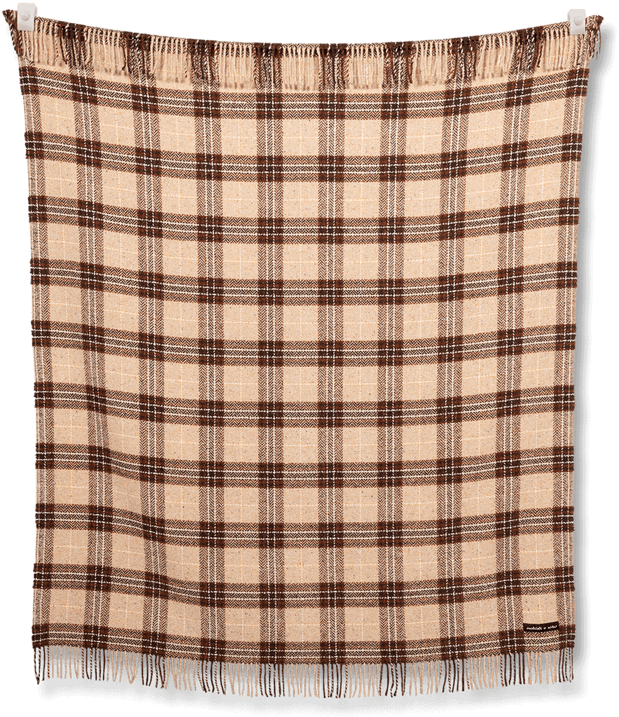 Vintage Plaid Saddle Throw - Nested