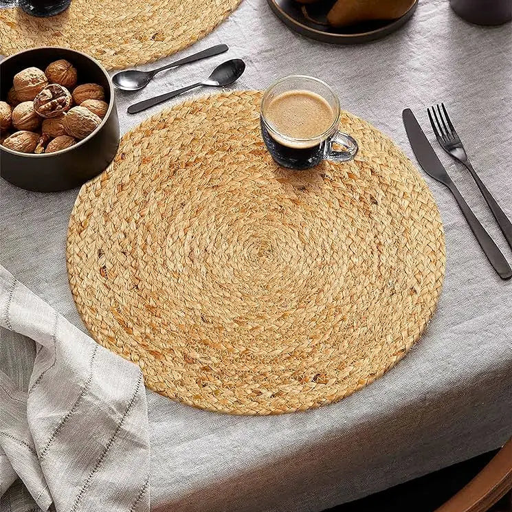 Jute Round Placemat - Nested