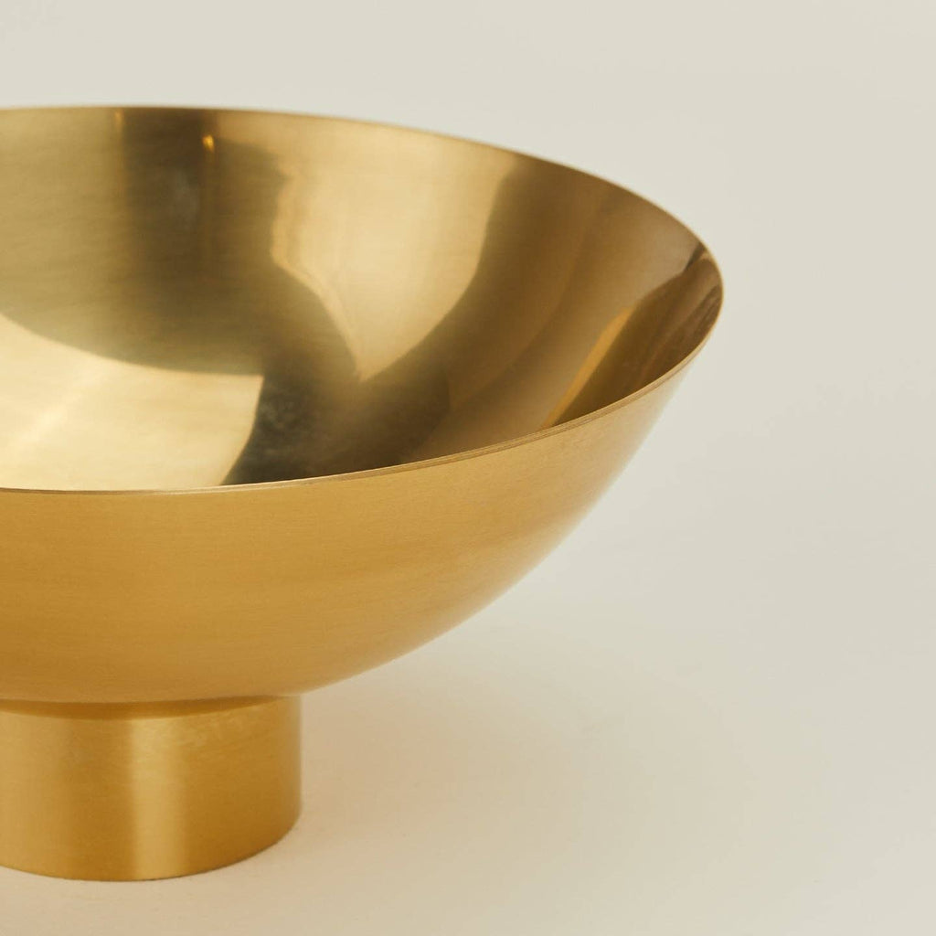 Essential Footed Bowl in Brass - Nested