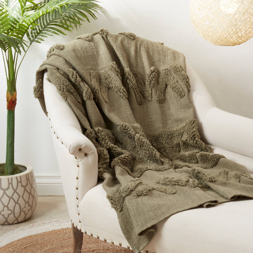 Chic Tufted Textured Throw - Nested Designs