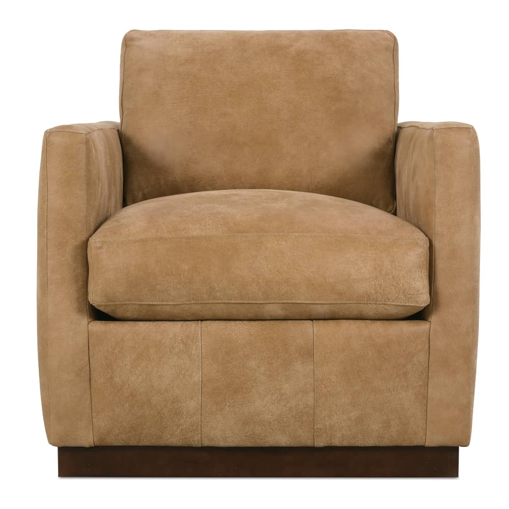 Allie Leather Swivel Chair - Nested