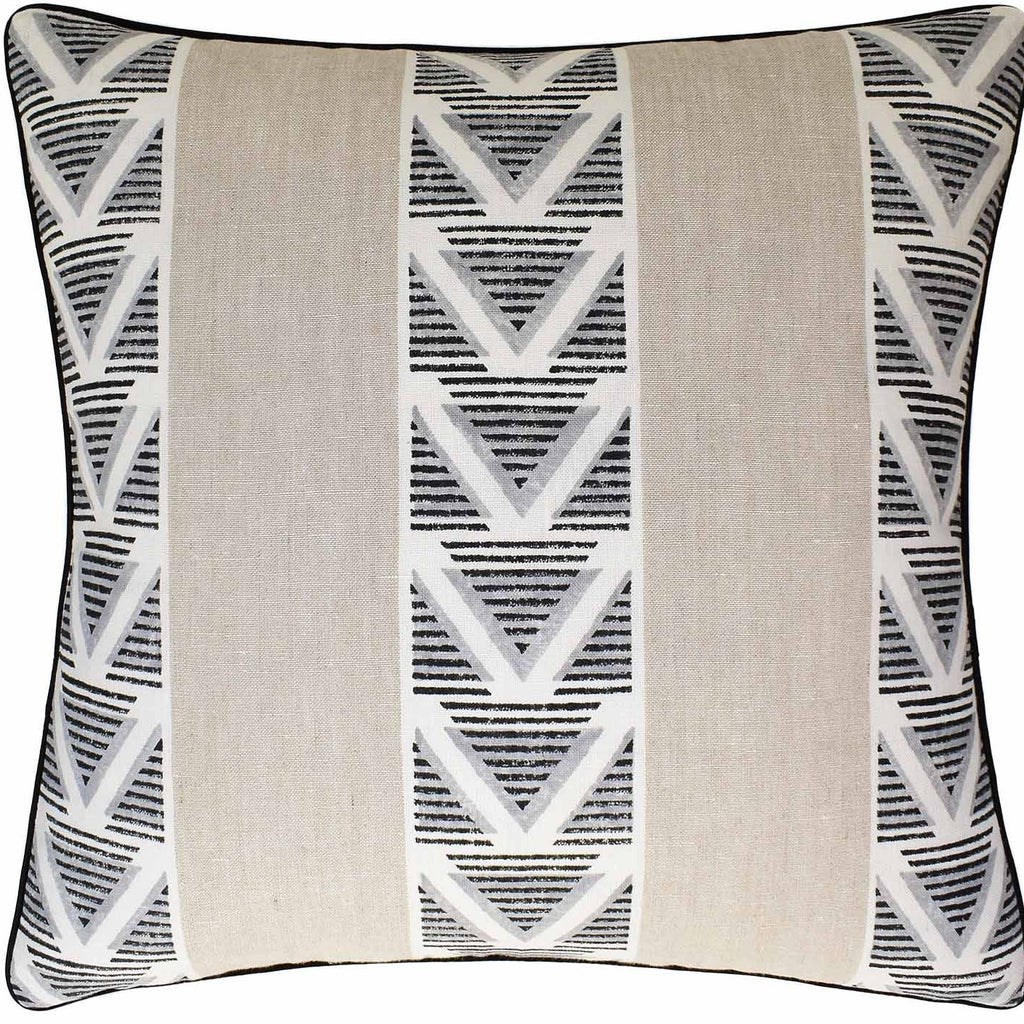 Burton Stripe Linen Pillow - Nested Designs