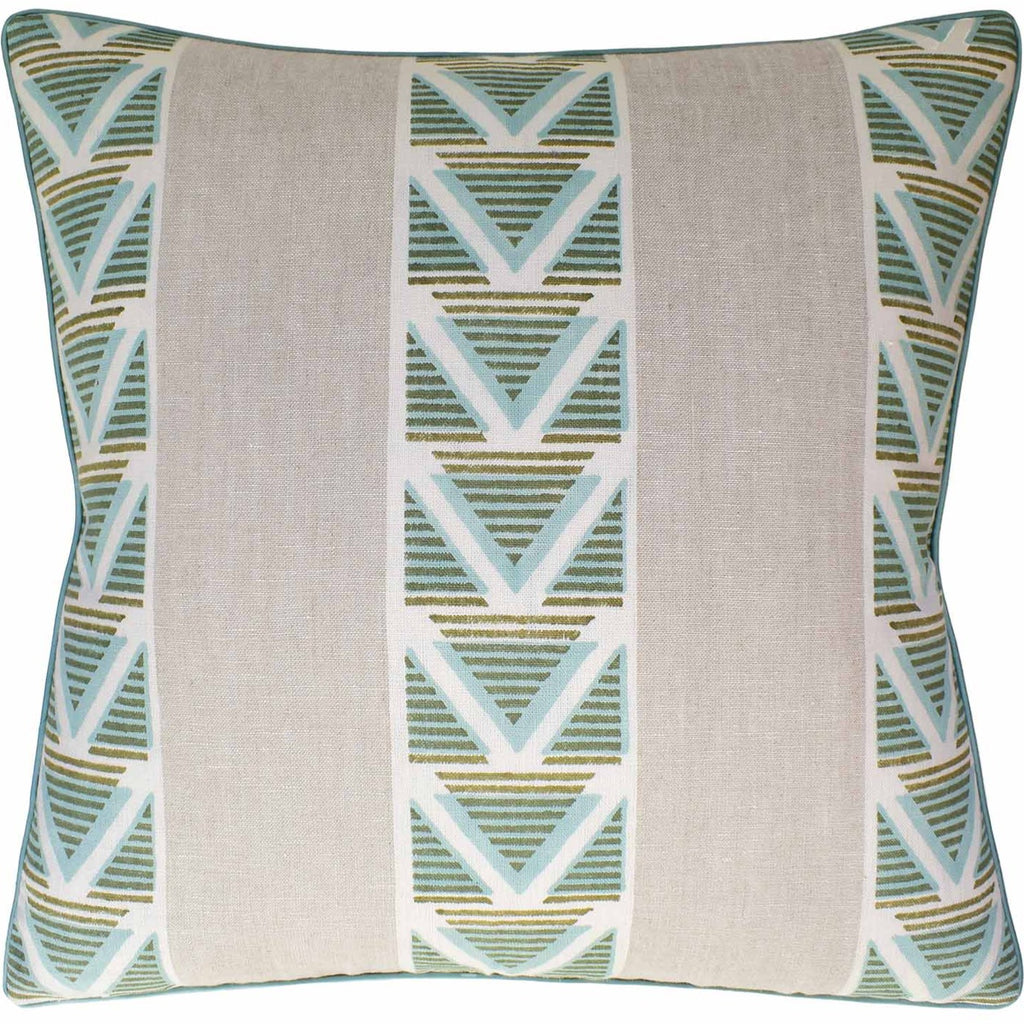 Burton Stripe Linen Pillow - Nested Designs