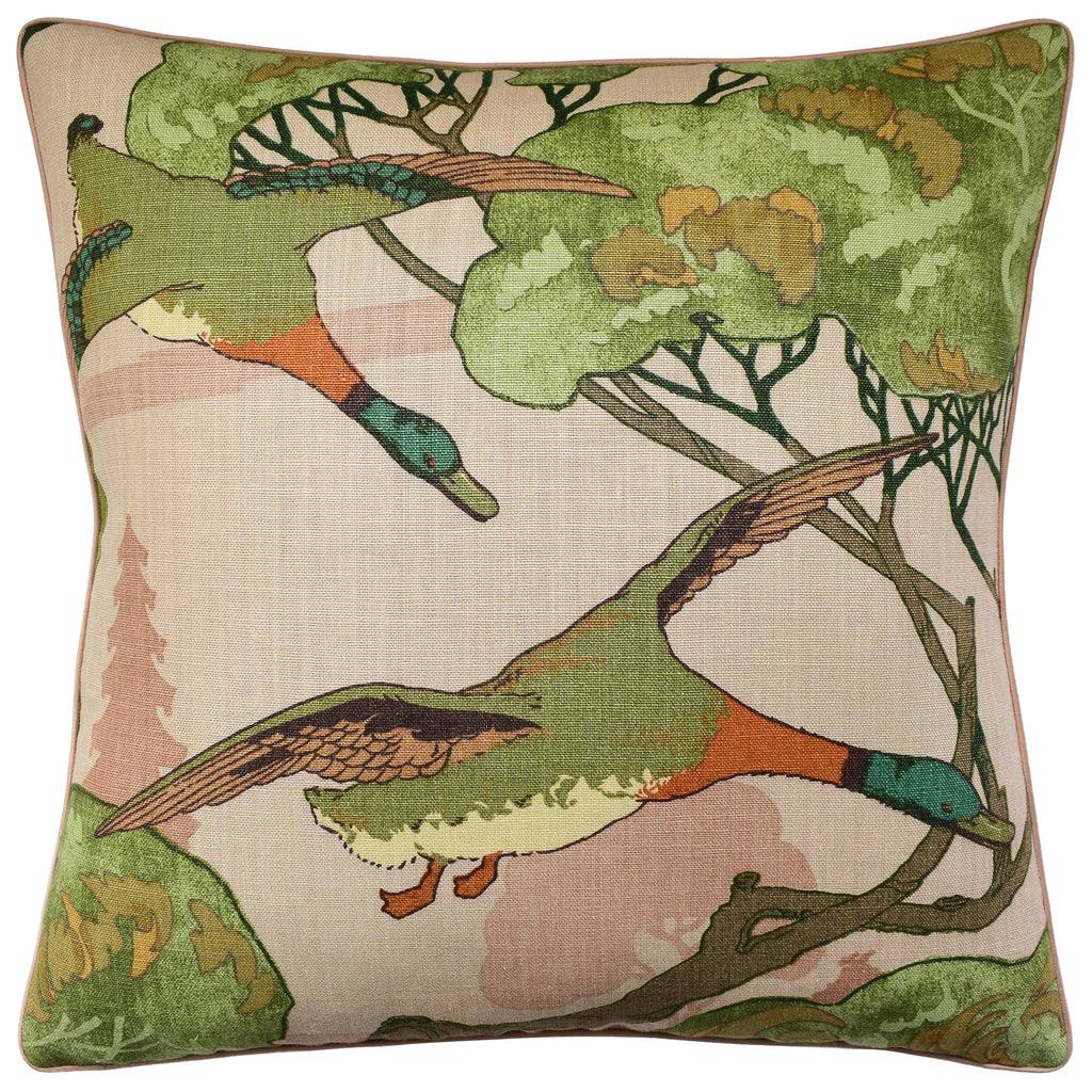 Pillow in Flying Ducks Plaster - Nested Designs