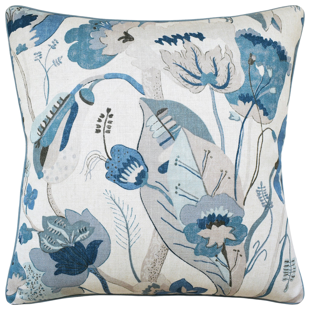 California Linen Pillow in Denim - Nested Designs