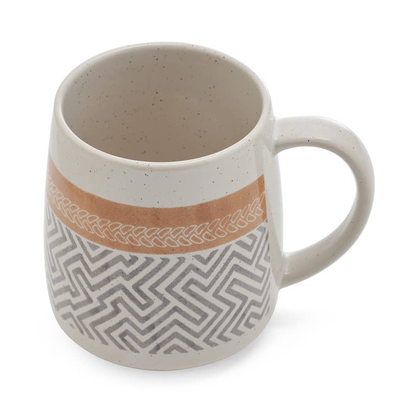 Geo Patterned Cone Mug - Nested