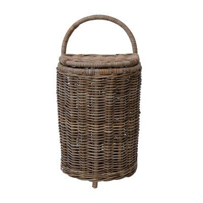 Hand-Woven Basket with Lid - Nested