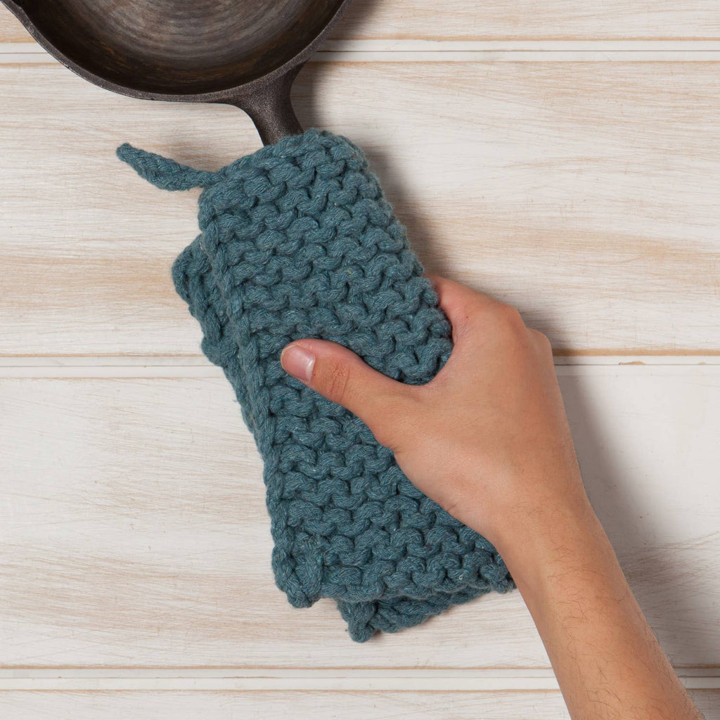 Lagoon Knit Potholder - Nested Designs