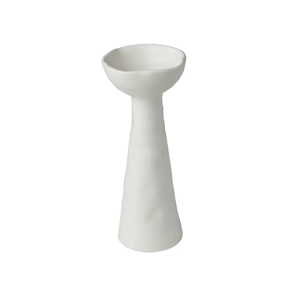 Matte White Laguna Candlestick Holder - Nested