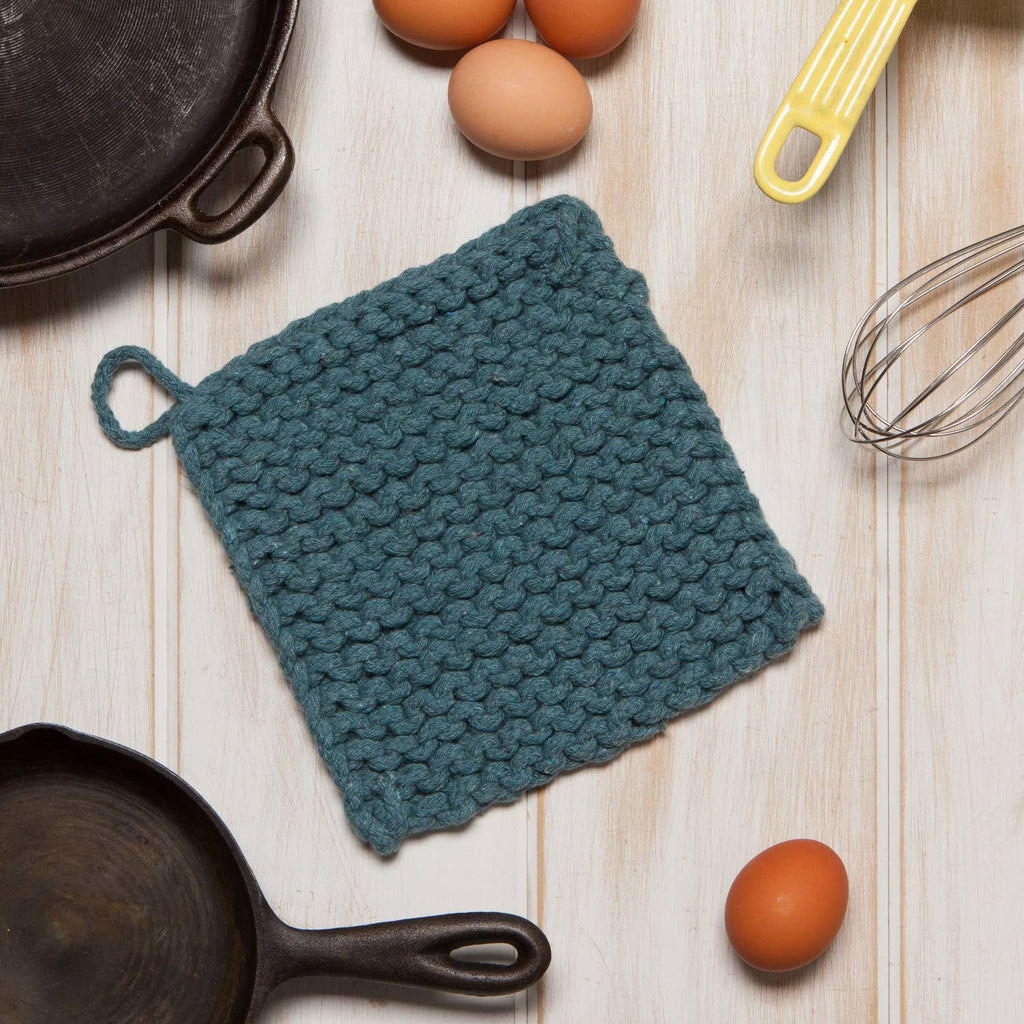 Lagoon Knit Potholder - Nested Designs