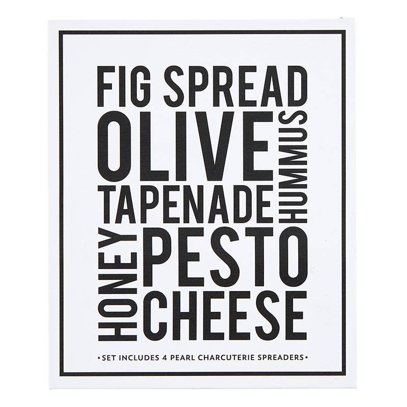 Pearl Charcuterie Spreaders in Decorative Box - Nested