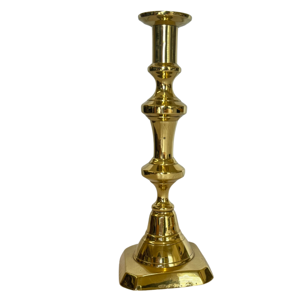 Tall Brass Candlesticks - Nest