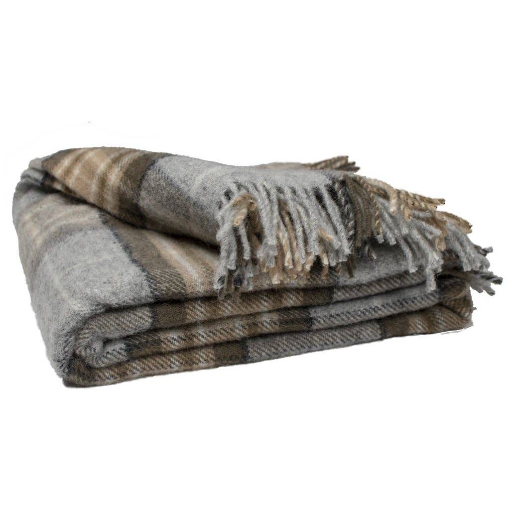 McKellar Wool Fluffy Throw - Nested