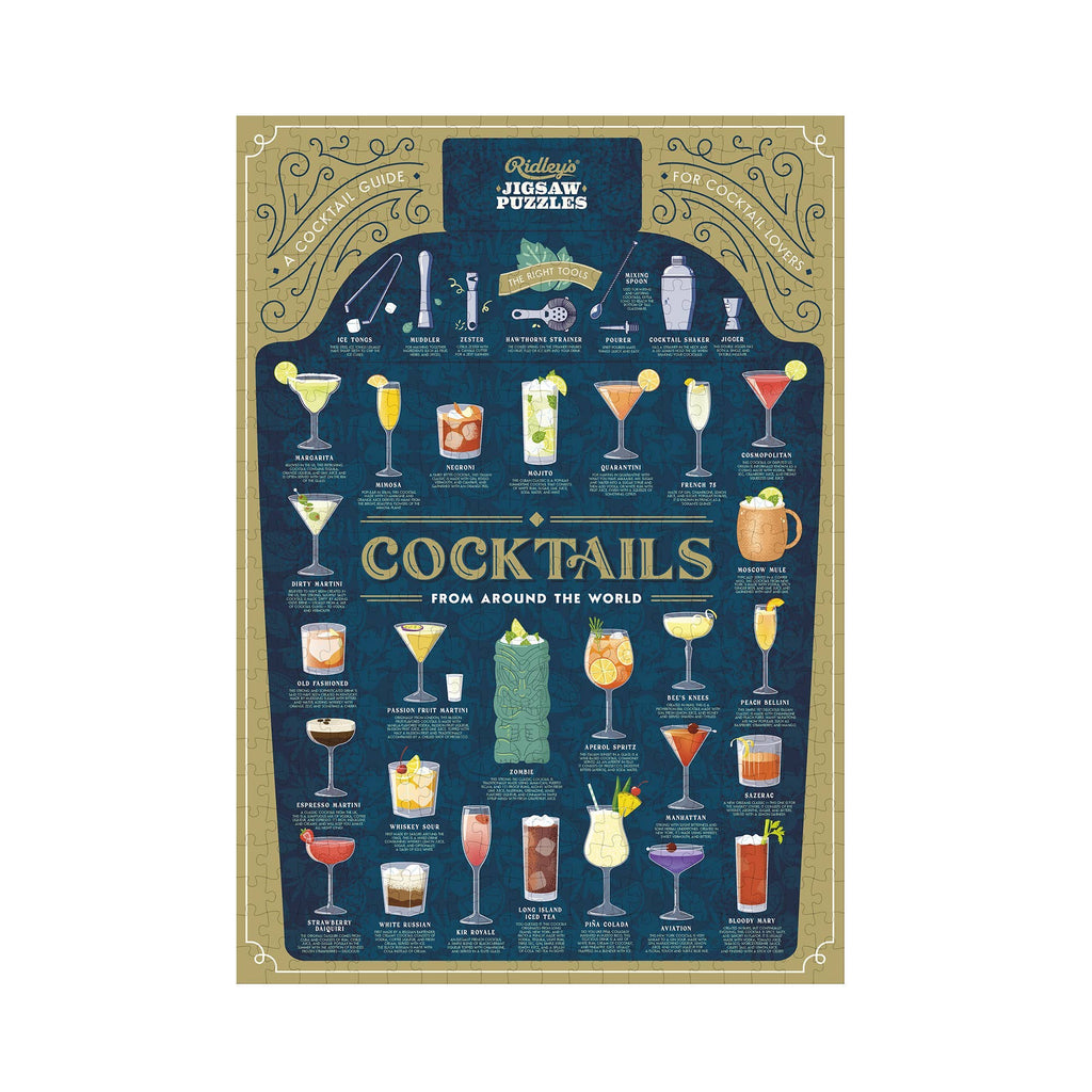 Cocktail Lover's 500-piece Jigsaw Puzzle - Nested