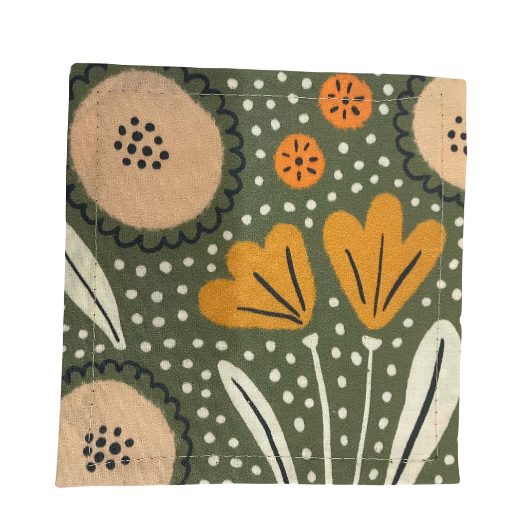Cocktail Napkins in Green Groovy, Set of 4 - NESTED