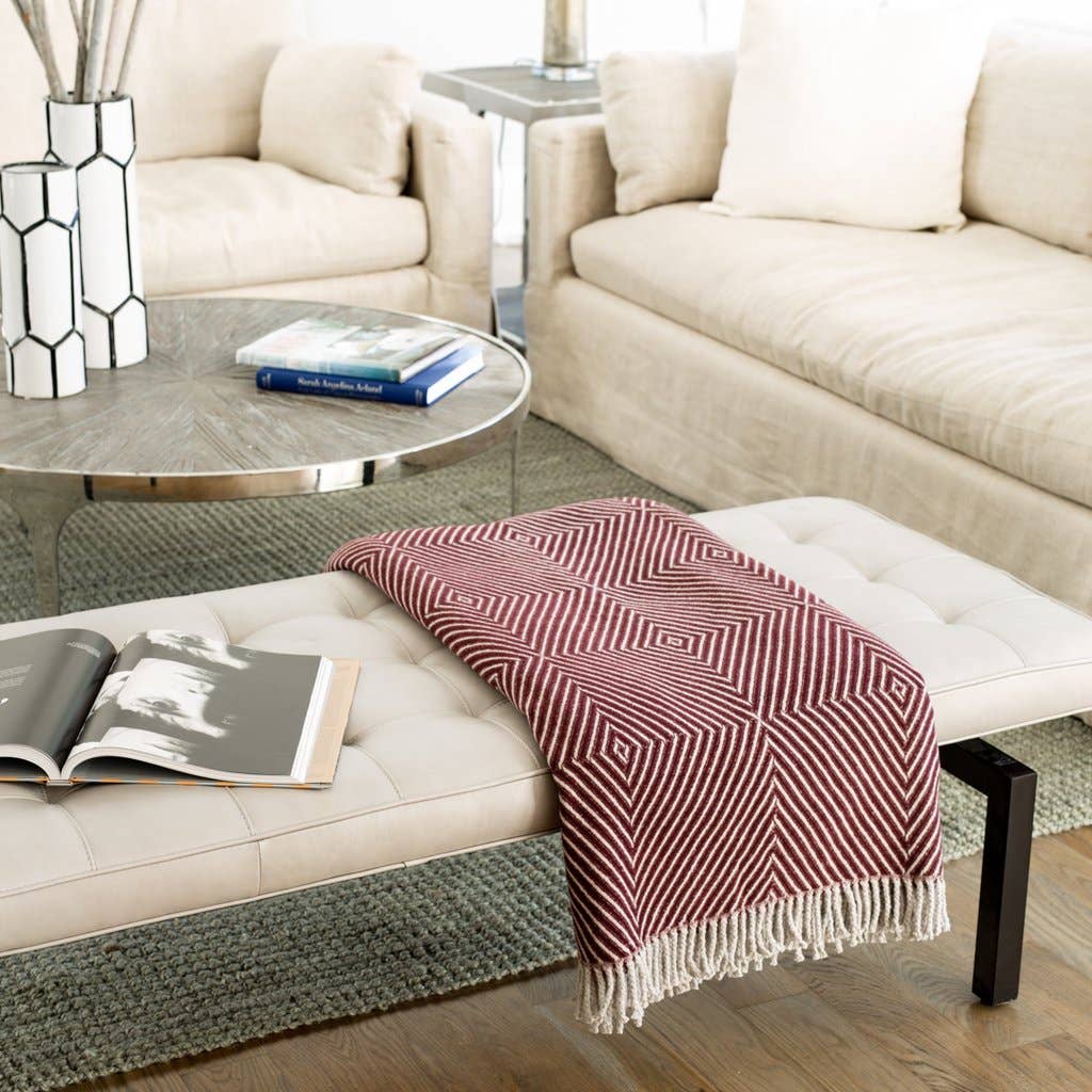 Graphic Square Throw - Nested Designs