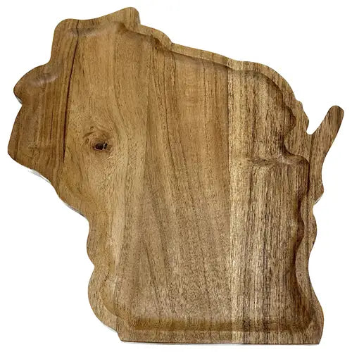 Wisconsin State Wood Tray - Nested