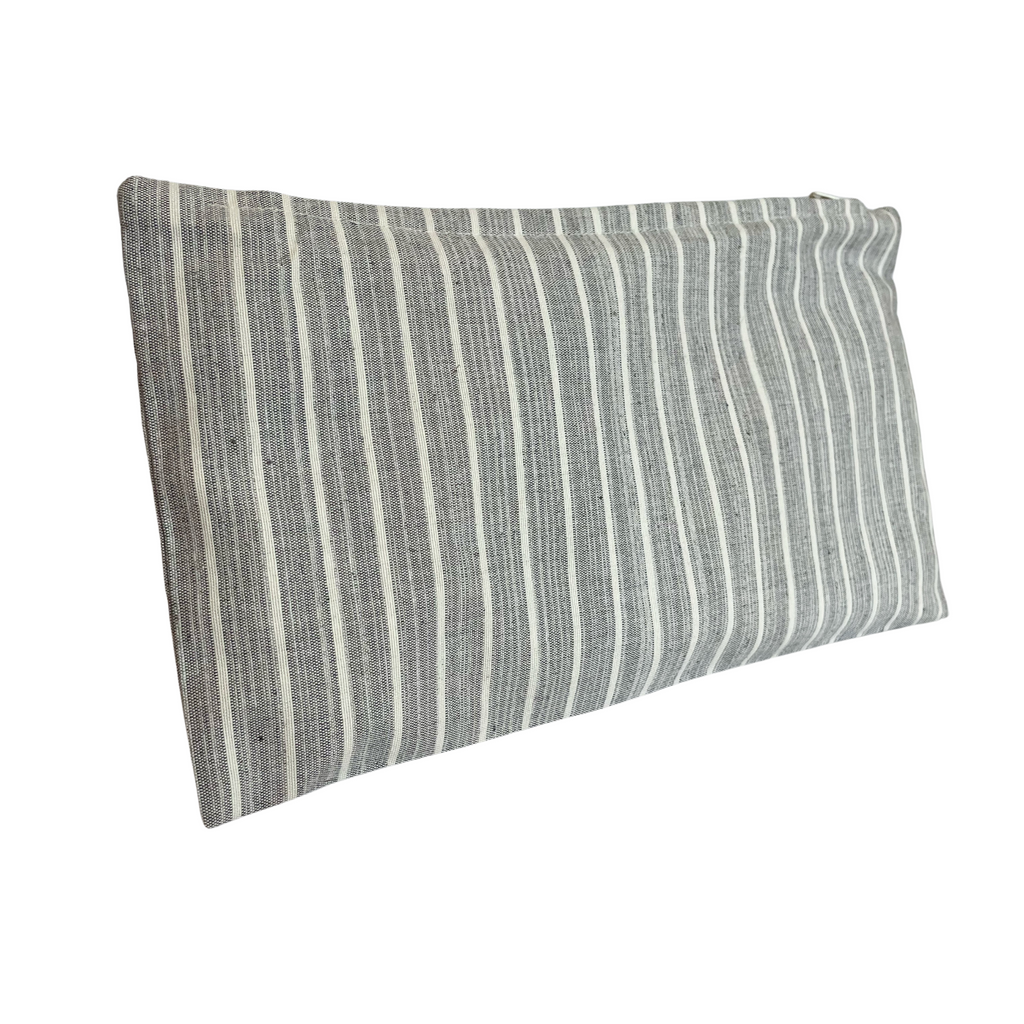 Pouch in Grey & White Stripe - NESTED