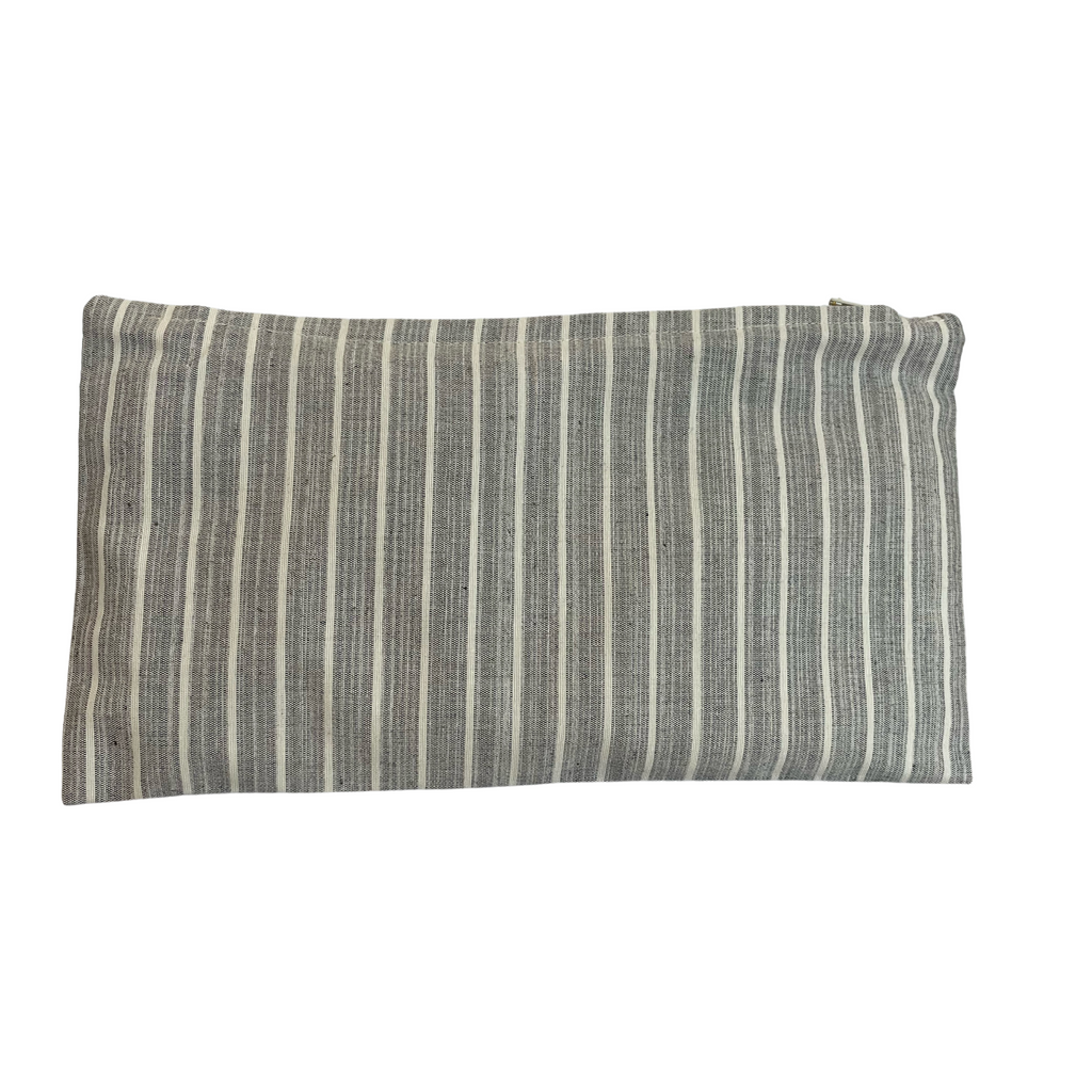 Pouch in Grey & White Stripe - NESTED