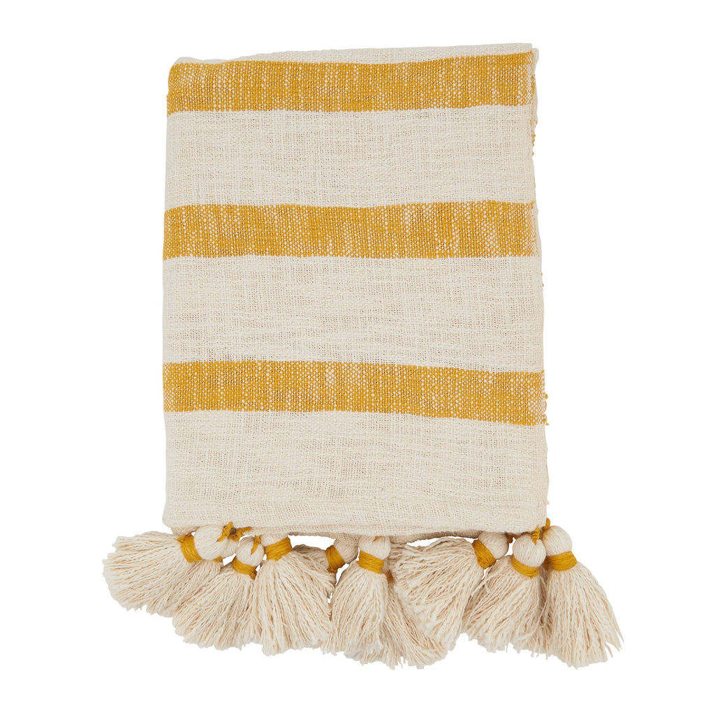 Stripe Tassel Throw - Nested Designs